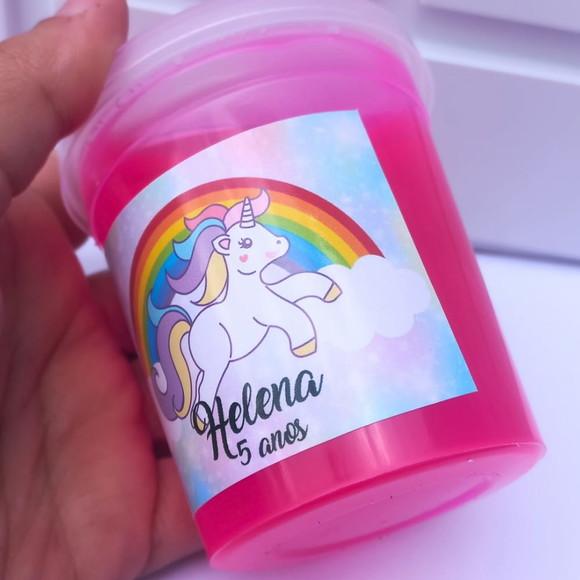 20 Slime Personalizada Unicórnio