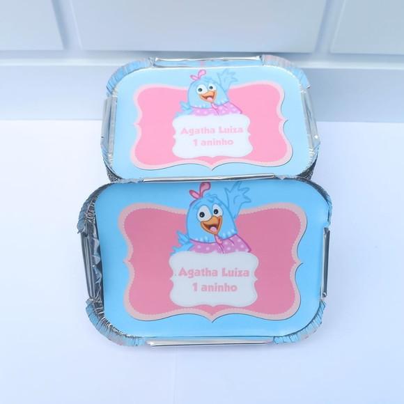 25 Marmitinha Personalizada Galinha Pintadinha