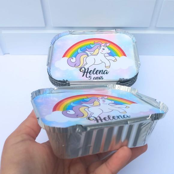 30 Marmitinha Personalizada Unicórnio