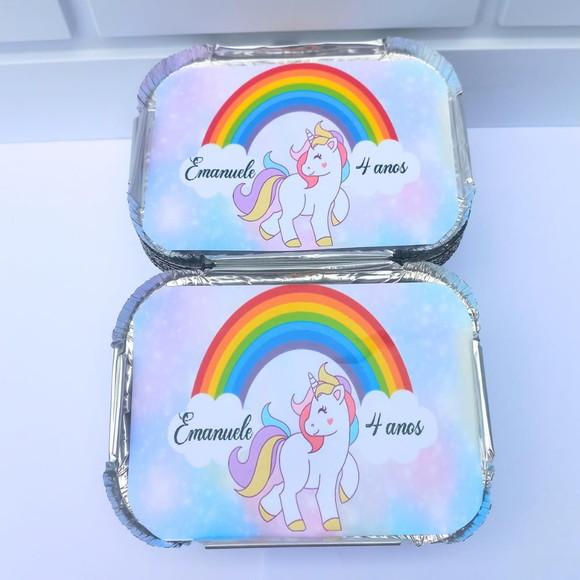 30 Marmitinha Personalizada Unicórnio