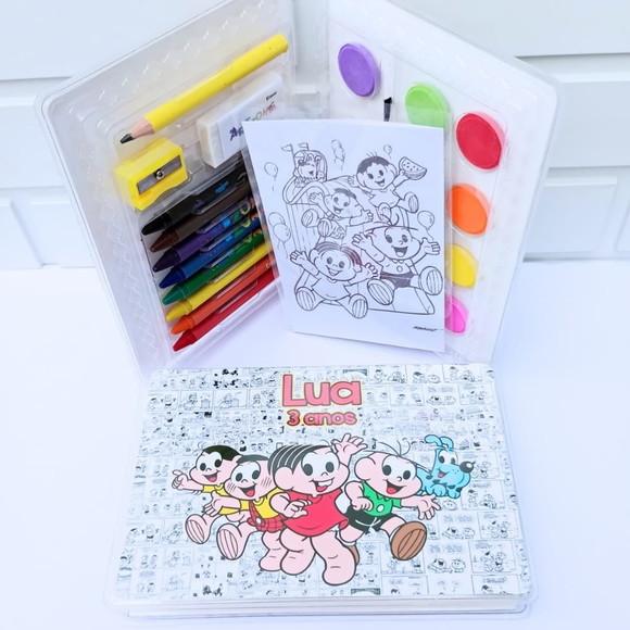 40 Lembrancinha Turma da Mônica - Estojo de Pintura