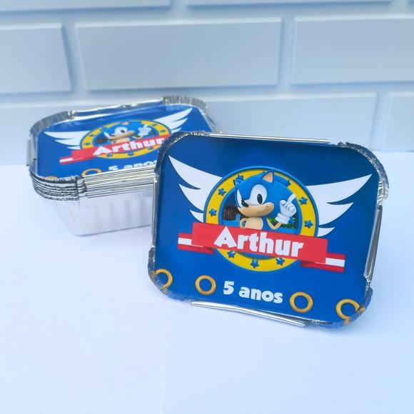 40 Marmitinha Personalizada Sonic