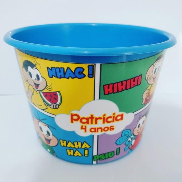 Baldinho de Pipoca Turma da Monica