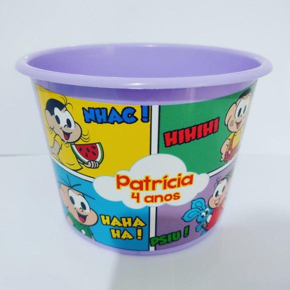 Baldinho de Pipoca Turma da Monica