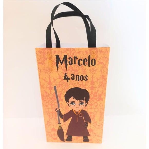 Kit 20 Uni Sacolinha para Lembrancinha Harry Potter