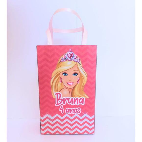 Kit 20 Uni Sacolinha para Lembrancinha Barbie