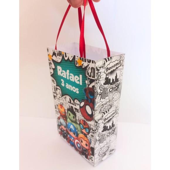 Kit 20 Uni Sacolinha para Lembrancinha Heróis Baby