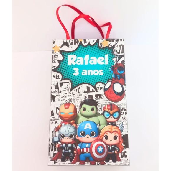 Kit 20 Uni Sacolinha para Lembrancinha Heróis Baby