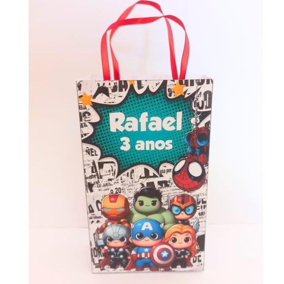 Kit 20 Uni Sacolinha para Lembrancinha Heróis Baby