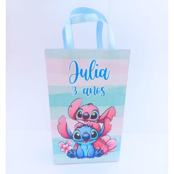 Kit 20 Uni Sacolinha para Lembrancinha Stitch