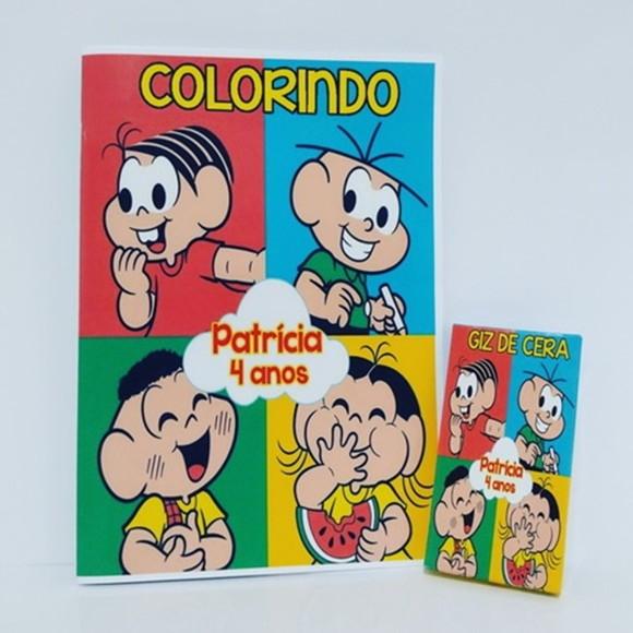 Kit Revistinha de Colorir com Giz - Turma da Mônica