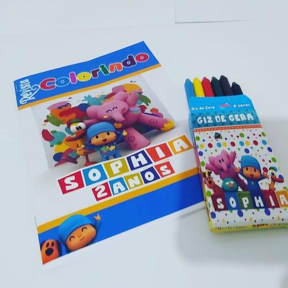 Revistinha de Colorir com Giz - Pocoyo