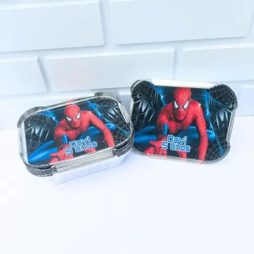 100 Marmitinha Personalizada Homem Aranha