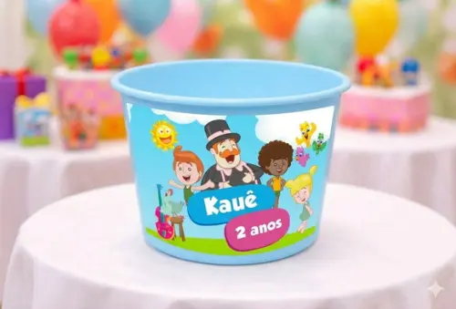 100 Balde de Pipoca Personalizado 1,5l - Mundo Bita