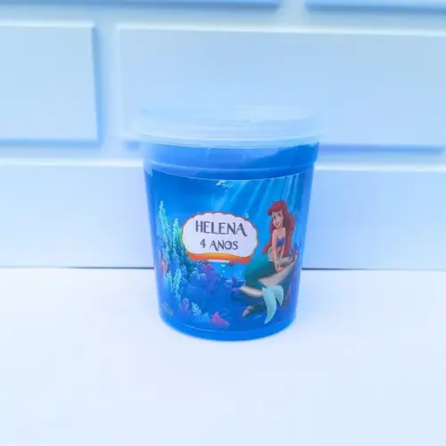 20 Lembrancinha Ariel - Slime