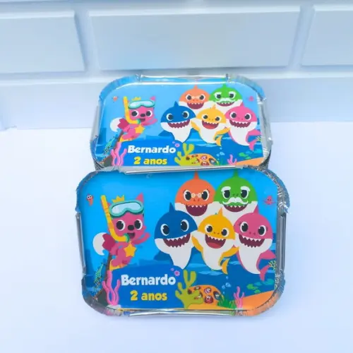 20 Marmitinha Personalizada Baby Shark