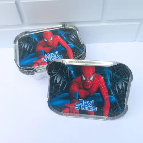20 Marmitinha Personalizada Homem Aranha