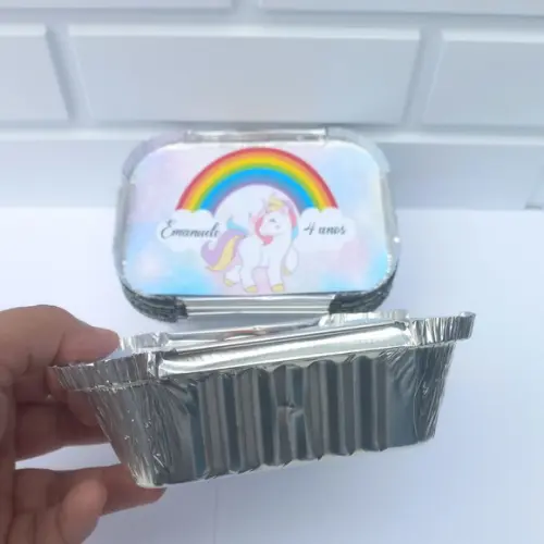 20 Marmitinha Personalizada Unicórnio