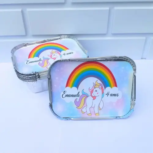 20 Marmitinha Personalizada Unicórnio