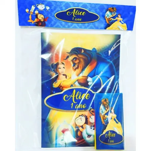 20 Revistinha Bela e a Fera Personalizado