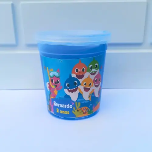 20 Slime Personalizada Baby Shark