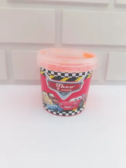 20 Slime Personalizada Carro Mcqueen