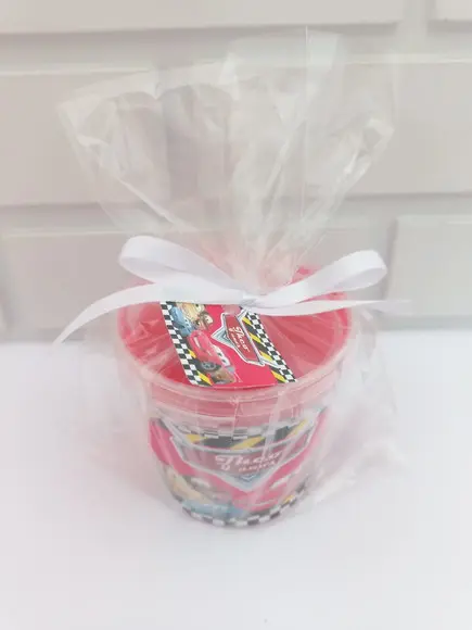 20 Slime Personalizada Carro Mcqueen