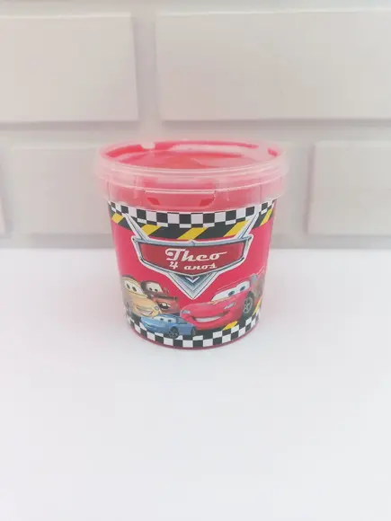 20 Slime Personalizada Carro Mcqueen