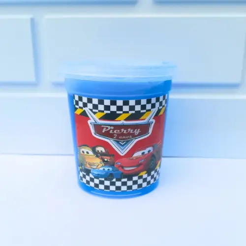 20 Slime Personalizada Carro Mcqueen