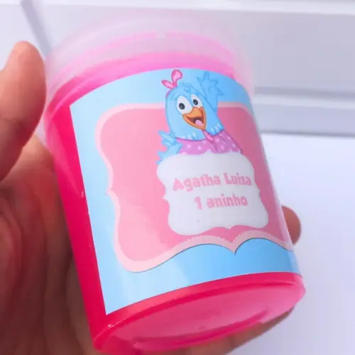20 Slime Personalizada Galinha Pitadinha