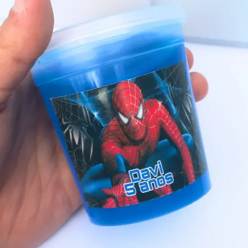 20 Slime Personalizada Homem Aranha