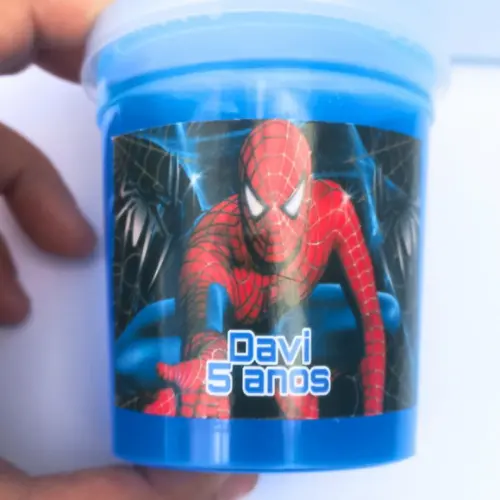 20 Slime Personalizada Homem Aranha