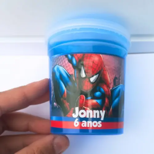 20 Slime Personalizada Homem Aranha