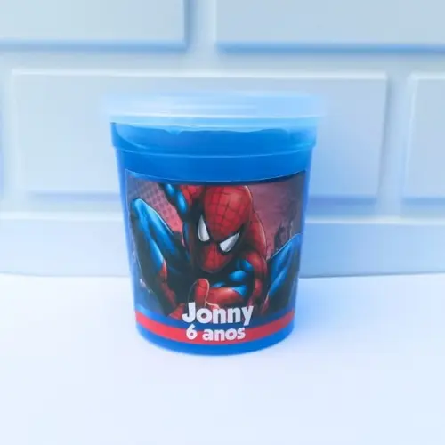 20 Slime Personalizada Homem Aranha