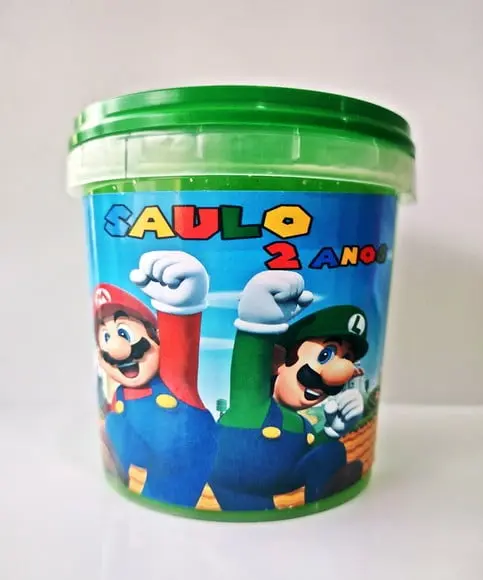 20 Slime Personalizada para Lembrancinha Super Mario