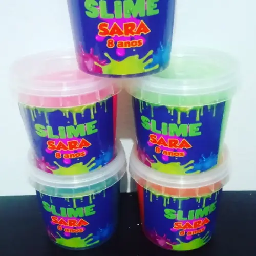 20 Slime Personalizada para Lembrancinha Slime