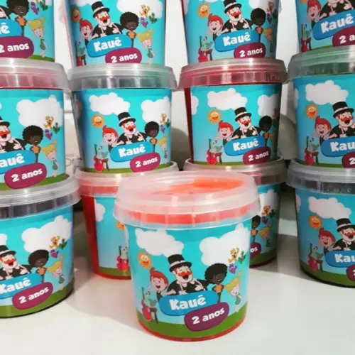 20 Slime Personalizada para Lembrancinha Mundo Bita