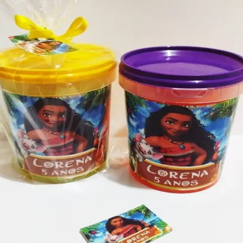 20 Slime Personalizada para Lembrancinha Moana