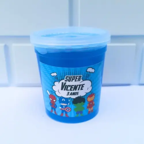 20 Slime Personalizada Vingadores