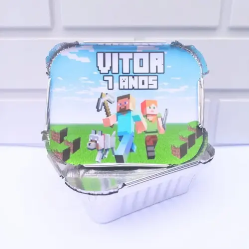 25 Marmitinha Personalizada Minecraft