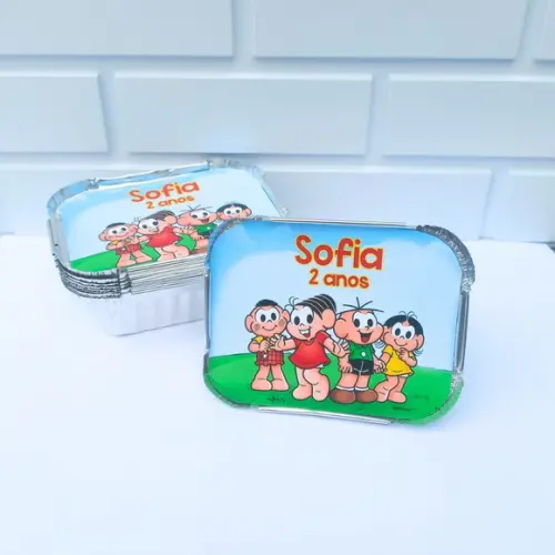 25 Marmitinha Personalizada Turma da Mônica