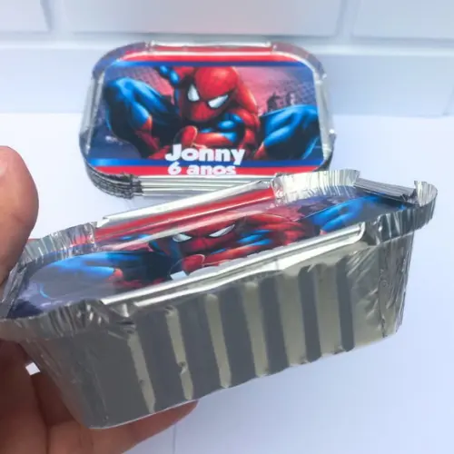 30 Marmitinha Personalizada Homem Aranha