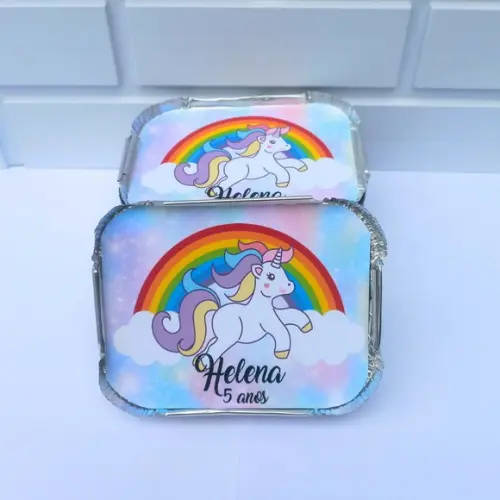30 Marmitinha Personalizada Unicórnio