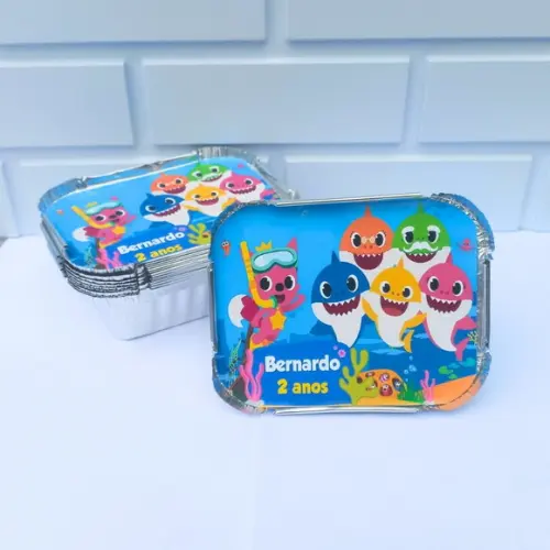 35 Marmitinha Personalizada Baby Shark