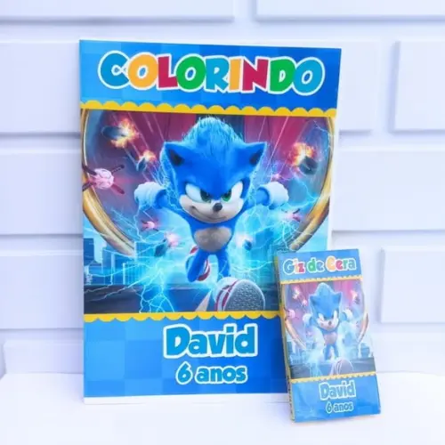 40 Lembrancinha Sonic Personalizado