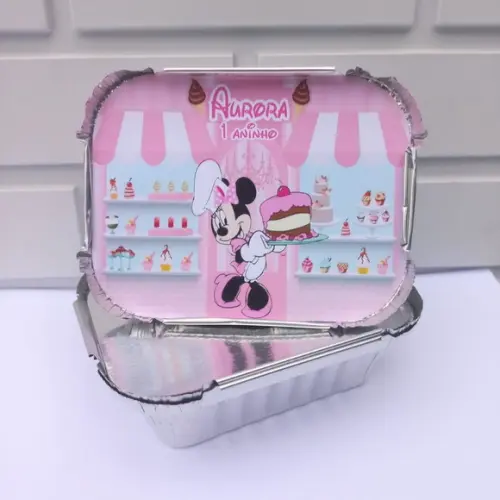 40 Marmitinha Personalizada Minnie Confeiteira