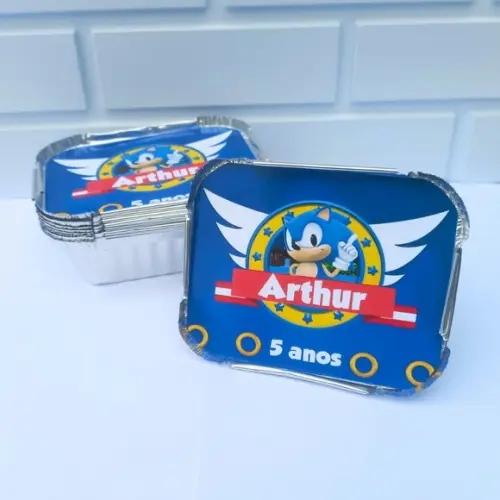 40 Marmitinha Personalizada Sonic