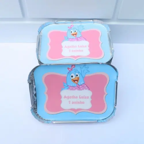 50 Marmitinha Personalizada Galinha Pintadinha