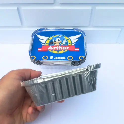 50 Marmitinha Personalizada Sonic
