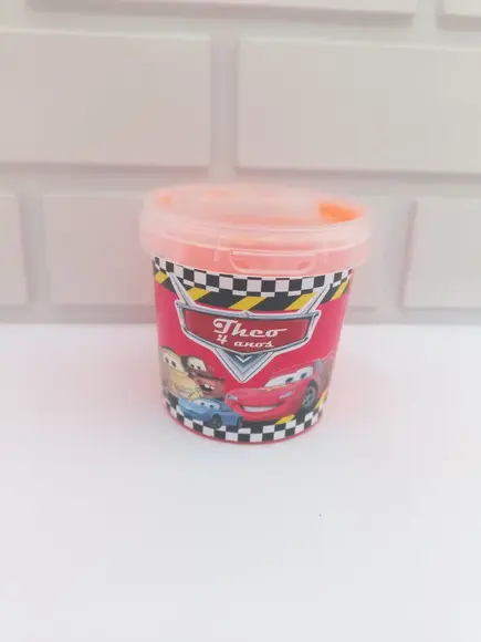 54 Slime Personalizada Carro Mcqueen